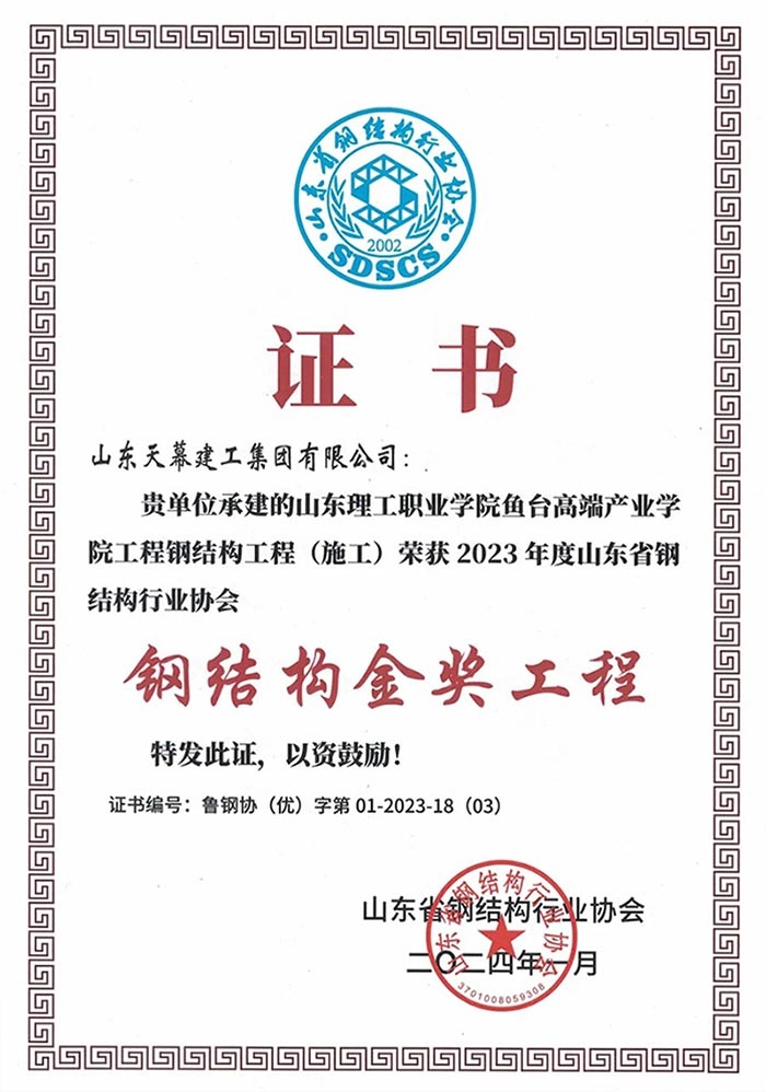 鋼結(jié)構(gòu)金獎工程